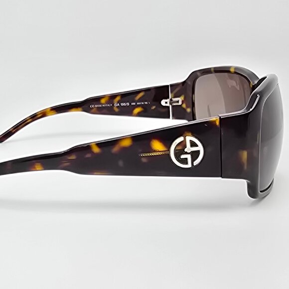 Giorgio Armani GA196/S 086 Dark Havana Frame Grey Lens Sunglasses Italy 64mm main image 6